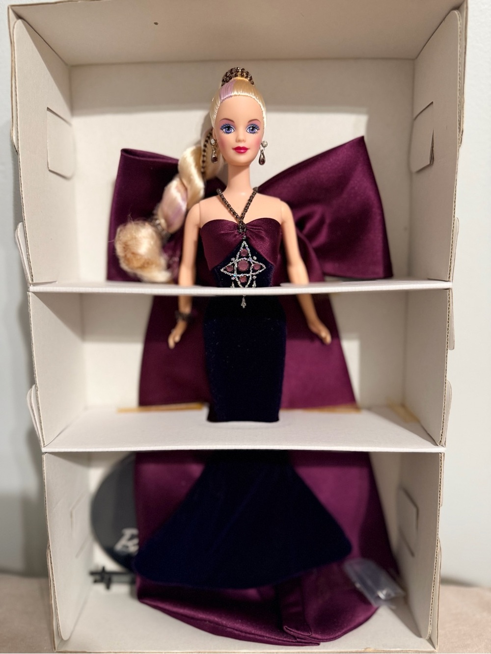 Bob Mackie Amethyst Aura Barbie – Jewel Essence Collection NRFB Collector Doll